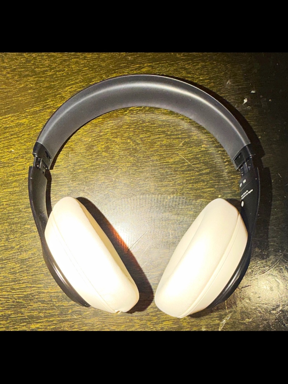 Stussy Over-Ear Headphones in Cream and Black
